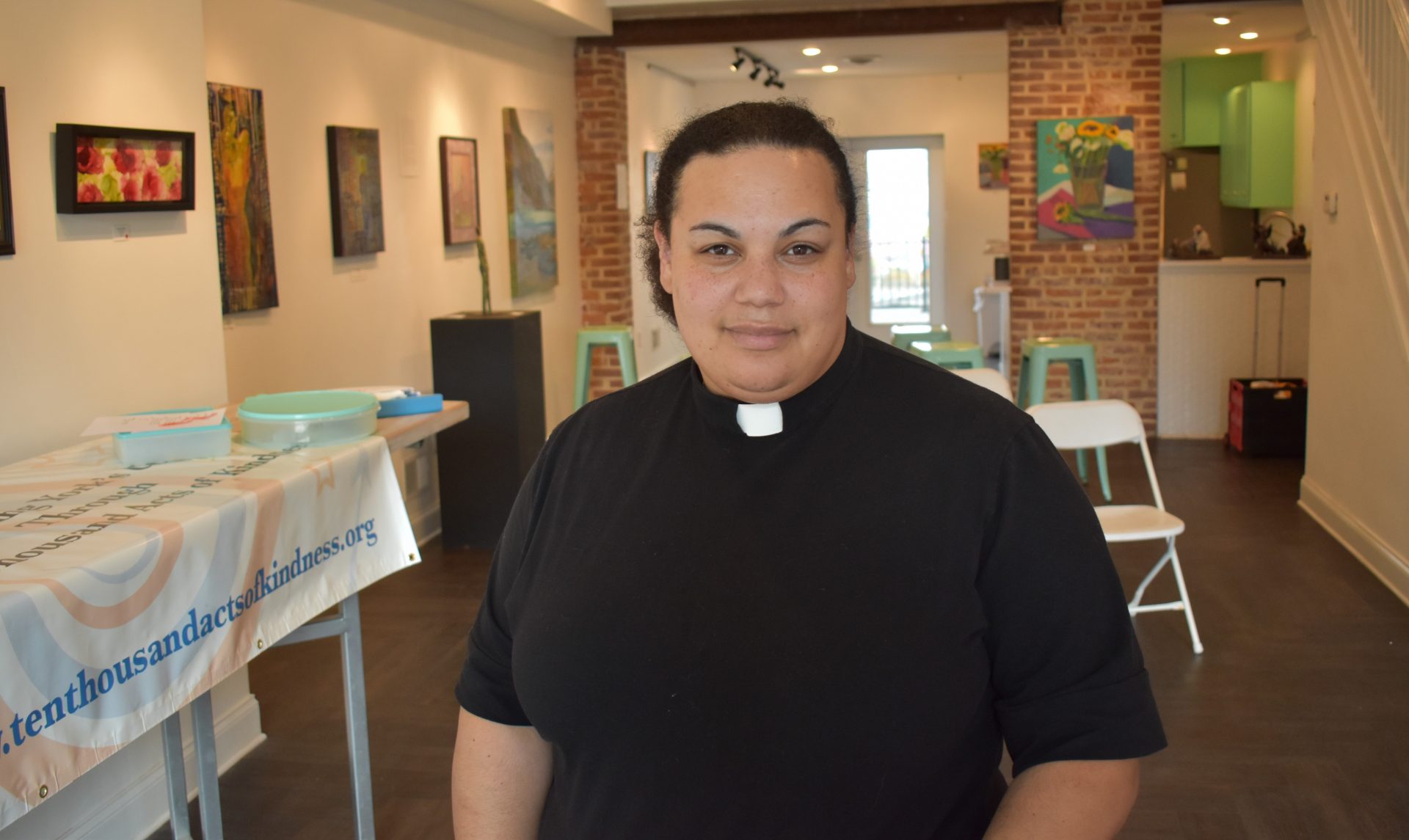 Carla Christopher, vicar at Union Lutheran Church, is seen on June 12, 2019, at The Parliament Arts Organization in York.