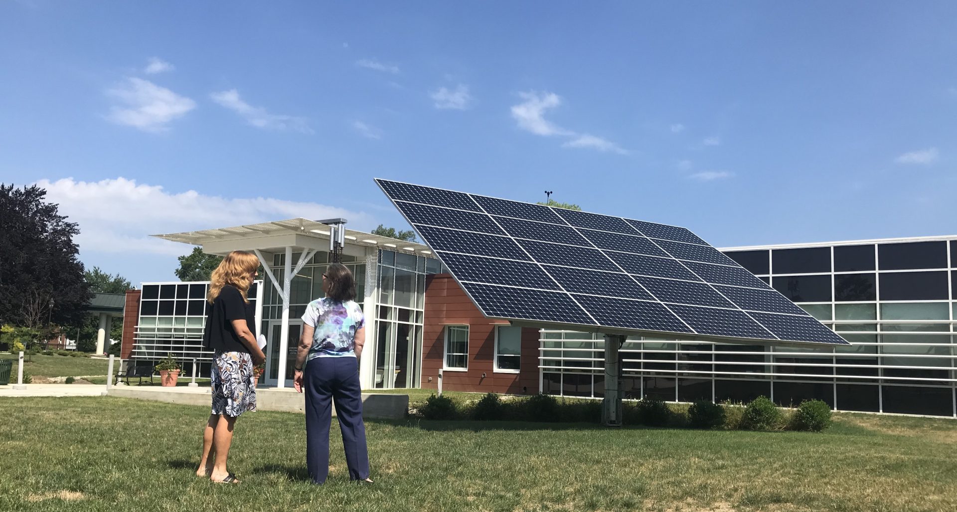 The Lombardo Welcome Center at Millersville University produced 75 percent more energy than it consumed in 2018.