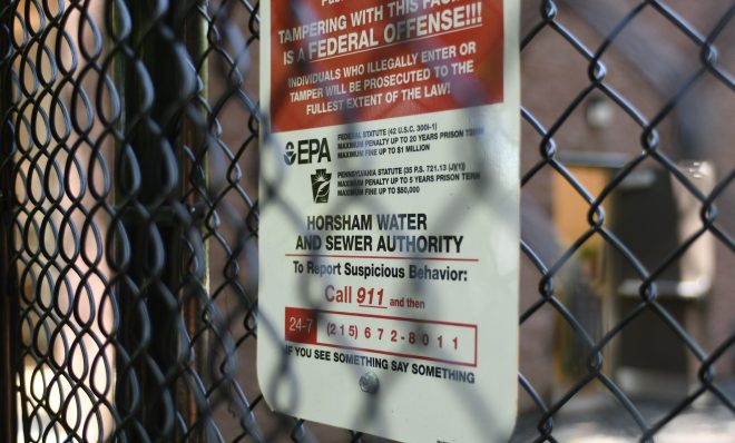 Detailed view on the newly instaled system to filter out PFAS Forever Chemicals at Well #2 of the Horsham Water and Sewer Authority facility in Horsham, Pa., on August 22, 2019.