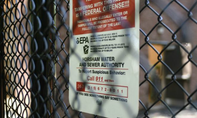 Detailed view on the newly installed system to filter out PFAS Forever Chemicals at Well #2 of the Horsham Water and Sewer Authority facility in Horsham, Pa., on August 22, 2019.. 