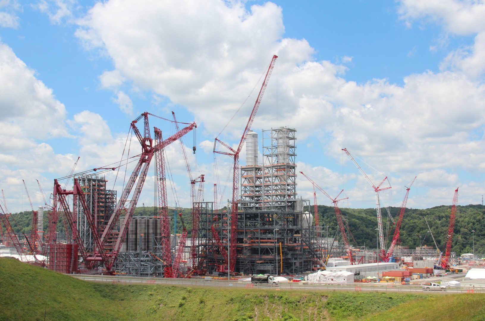 Shell's ethane cracker under construction in Beaver County, Pa. 