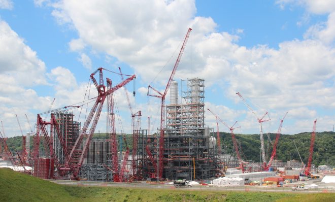 Shell's ethane cracker under construction in Beaver County, Pa. 