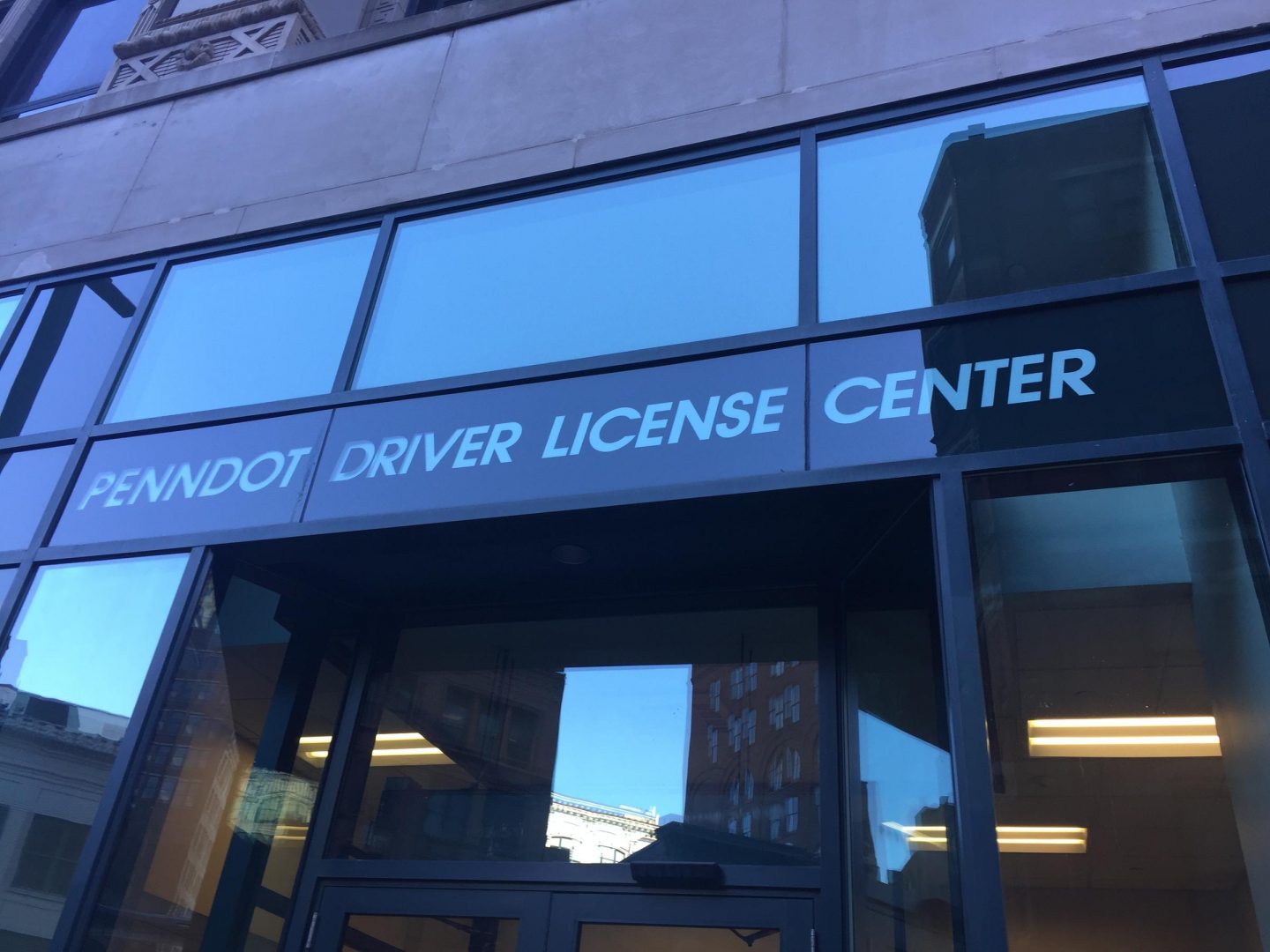 The PennDOT Driver License on Smithfield Street in Pittsburgh.