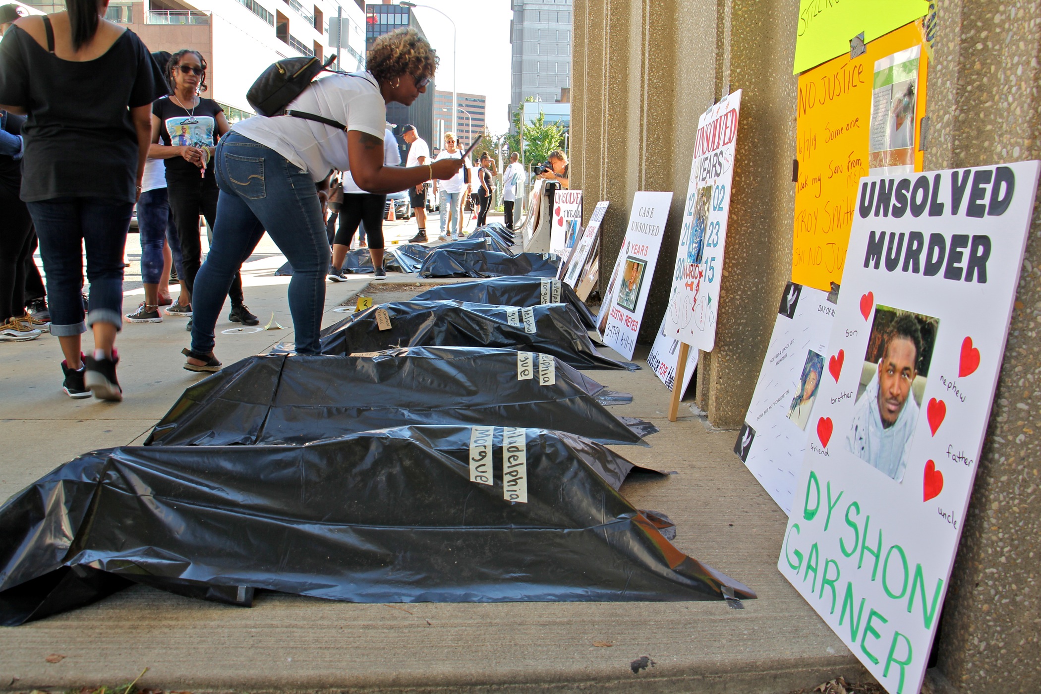 As clearance rate improves, families protest Philly’s unsolved murders