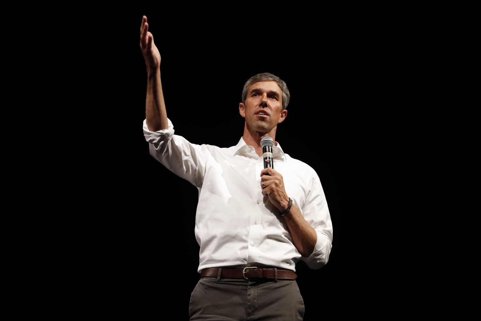 Democratic presidential candidate former Texas Rep. Beto O'Rourke speaks during a town hall event at Tufts University Thursday, Sept. 5, 2019, in Medford, Mass.