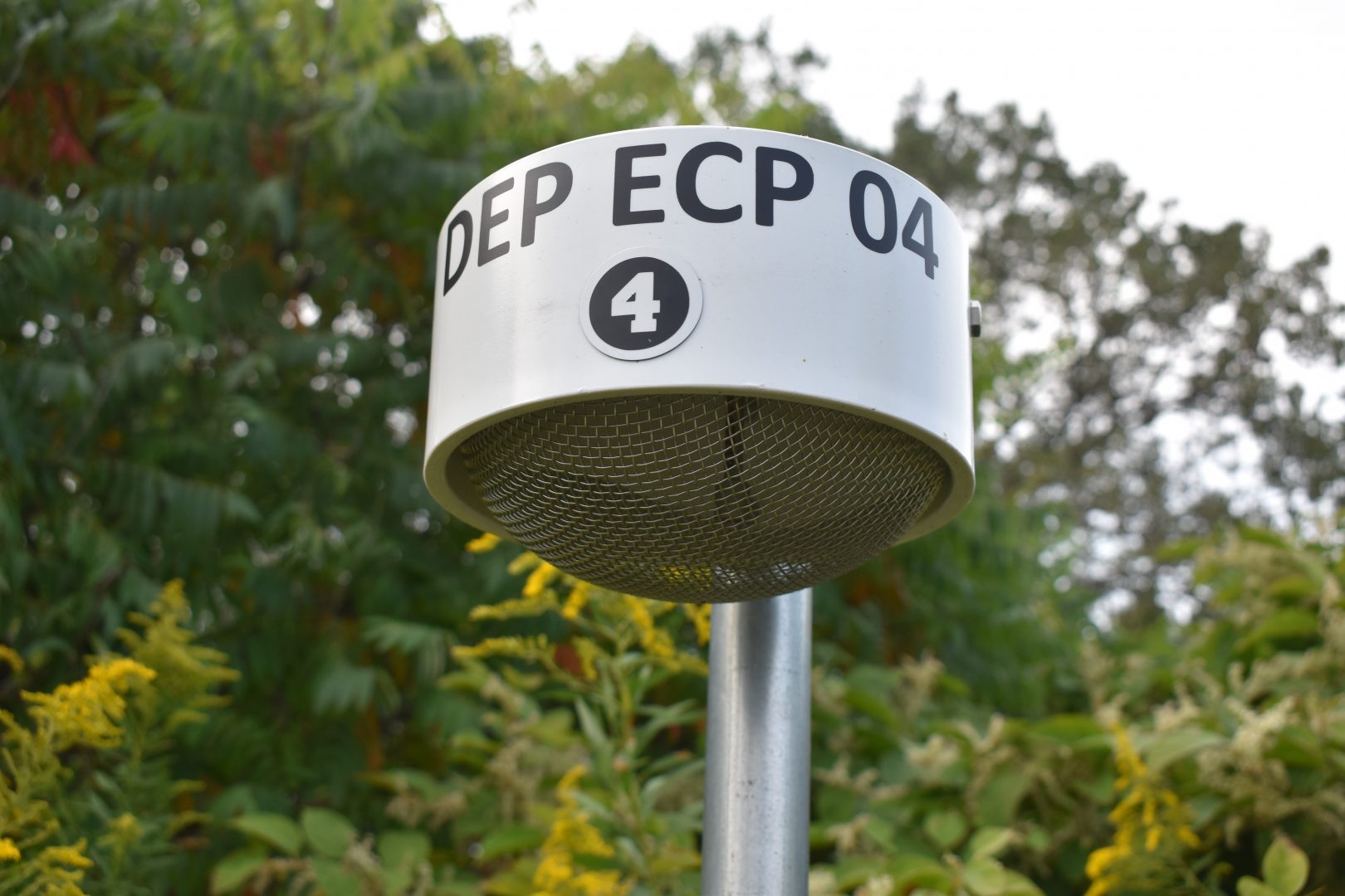 The state Department of Environmental Protection added air-quality monitors outside Erie Coke in July. One is seen on Sept. 11, 2019.