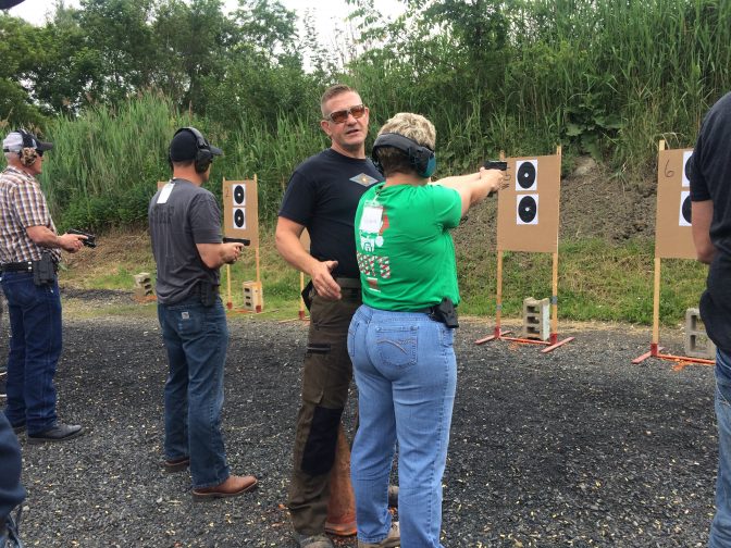 “I almost always carry a gun,” instructor Chris Cerino tells his students. “You don’t need permission to fight for your life.”