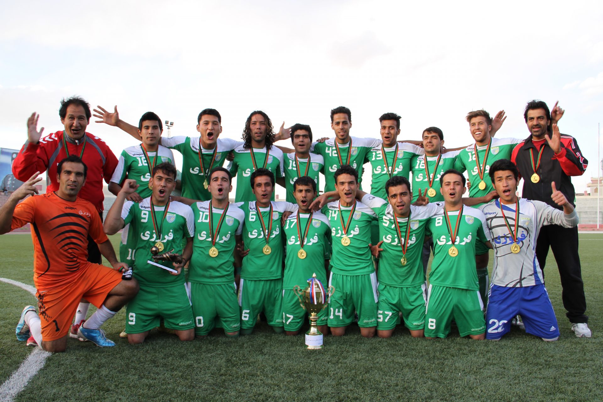 Ferozi FC were winners of the 2013 Kabul Cup. I wore jersey #12. 
