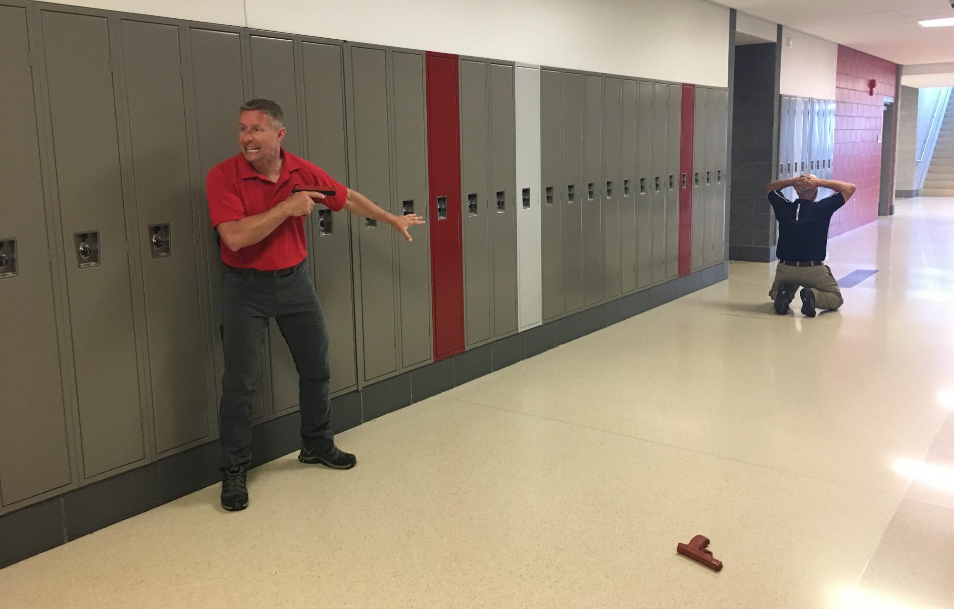 Ohio teachers participate in a school shooting simulation run by FASTER.