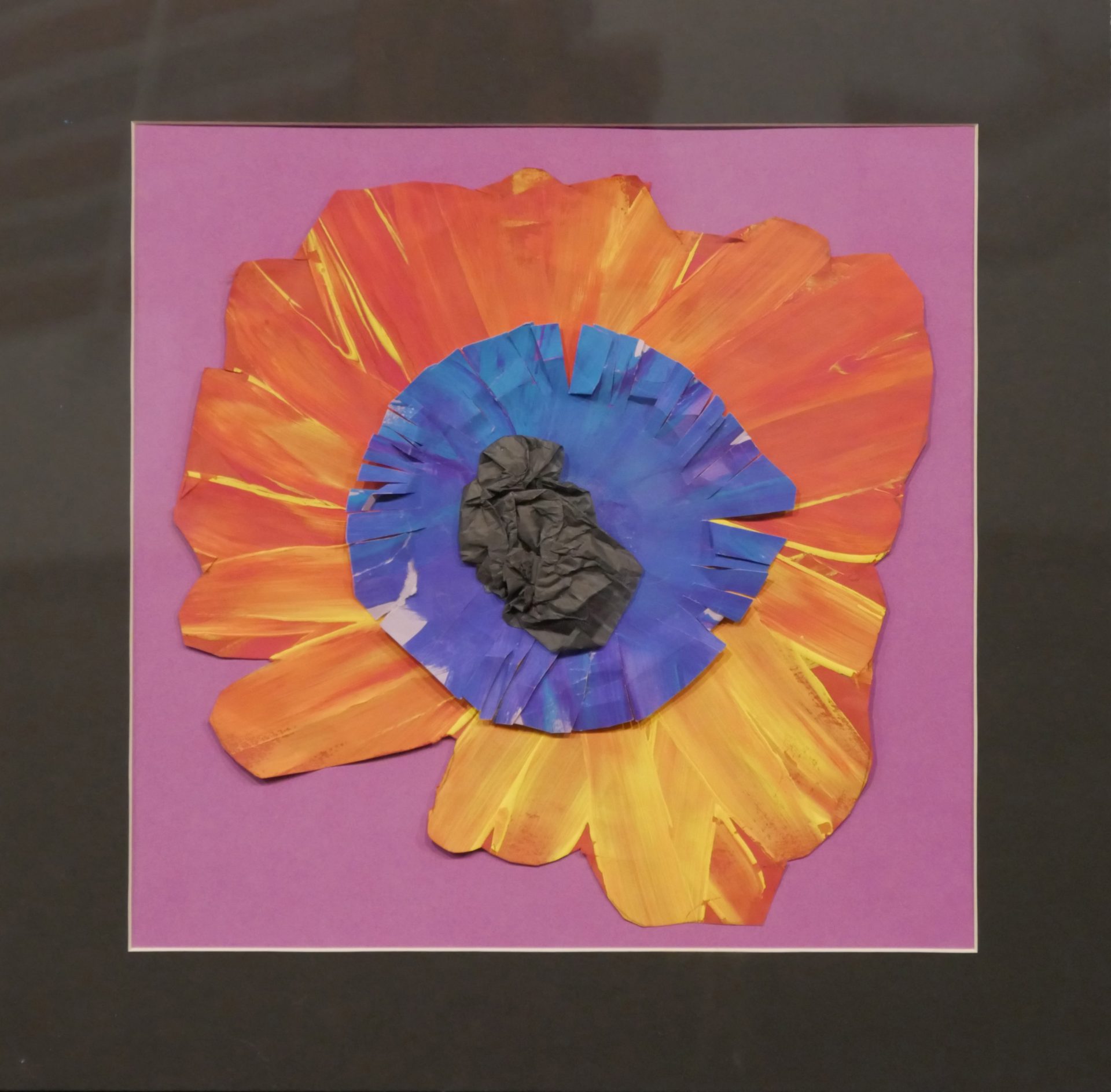 'Poppy' by Cayden Howell (acrylic on paper)