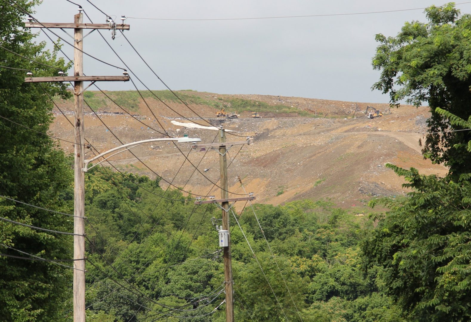 The Westmoreland Sanitary Landfill, which accepts solid fracking waste, is shown in September 2019. Photo: Reid R. Frazier
