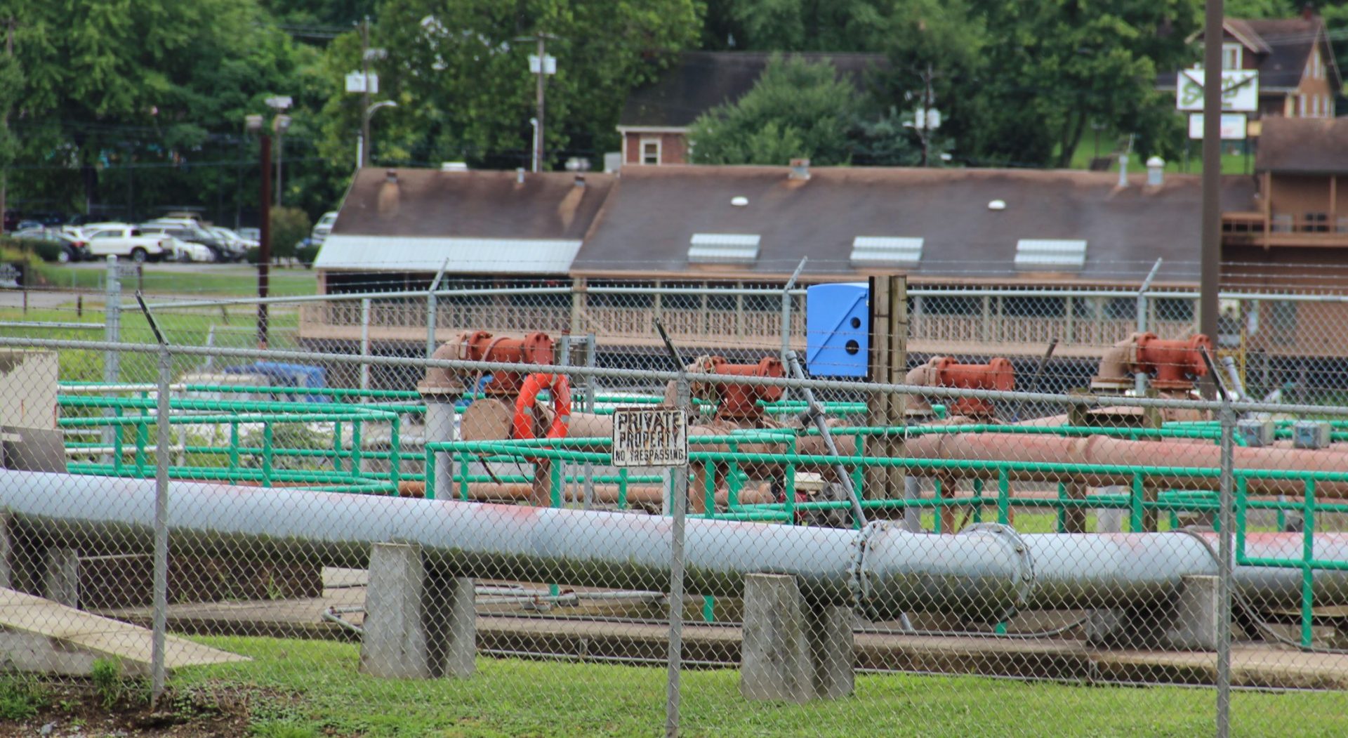 The Belle Vernon sewage treatment plant is shown in September 2020.