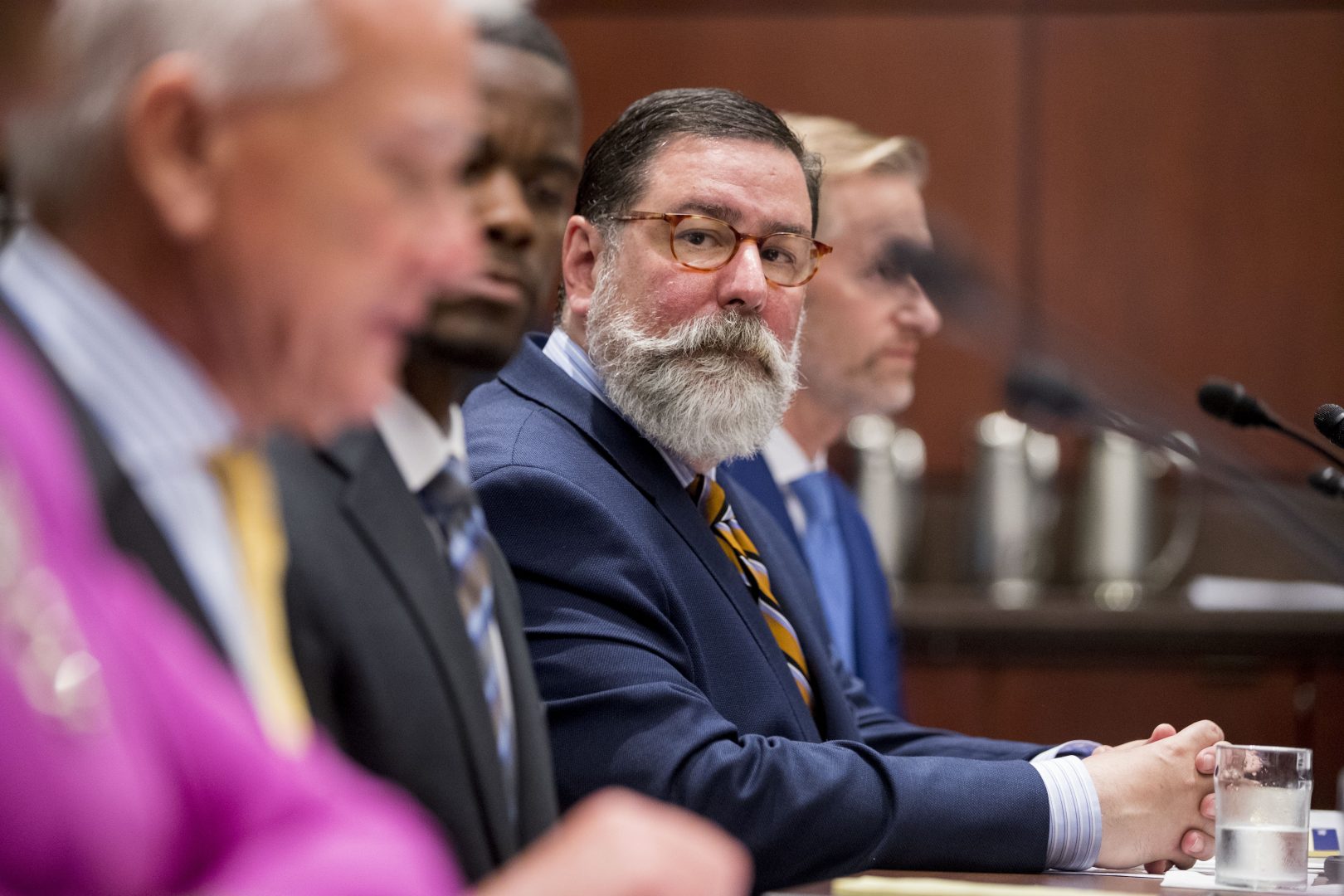 FILE PHOTO: Pittsburgh Mayor Bill Peduto appears before a Senate Democrats' Special Committee on the Climate Crisis on Capitol Hill in Washington, Wednesday, July 17, 2019. 