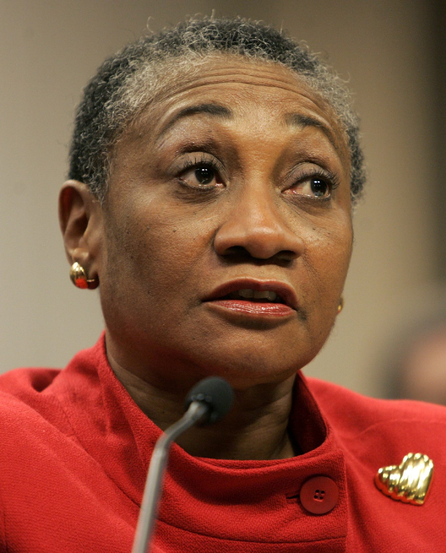 FILE PHOTO: In this Feb. 14, 2006 file photo, then Allegheny County Judge Cynthia Baldwin appears before the Judiciary Committee in Harrisburg Pa., where she picked up support for her nomination to Pennsylvania's highest court.