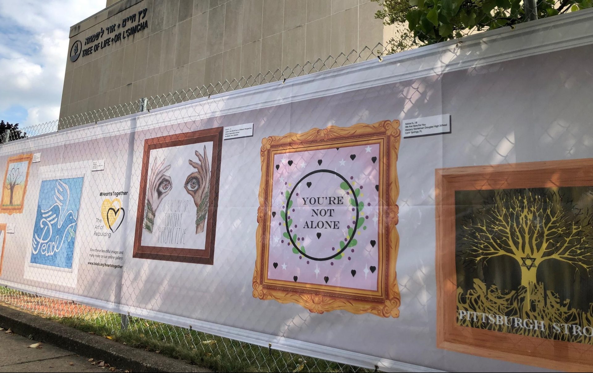 Public art project unveiled in front of Pittsburgh’s Tree Of Life