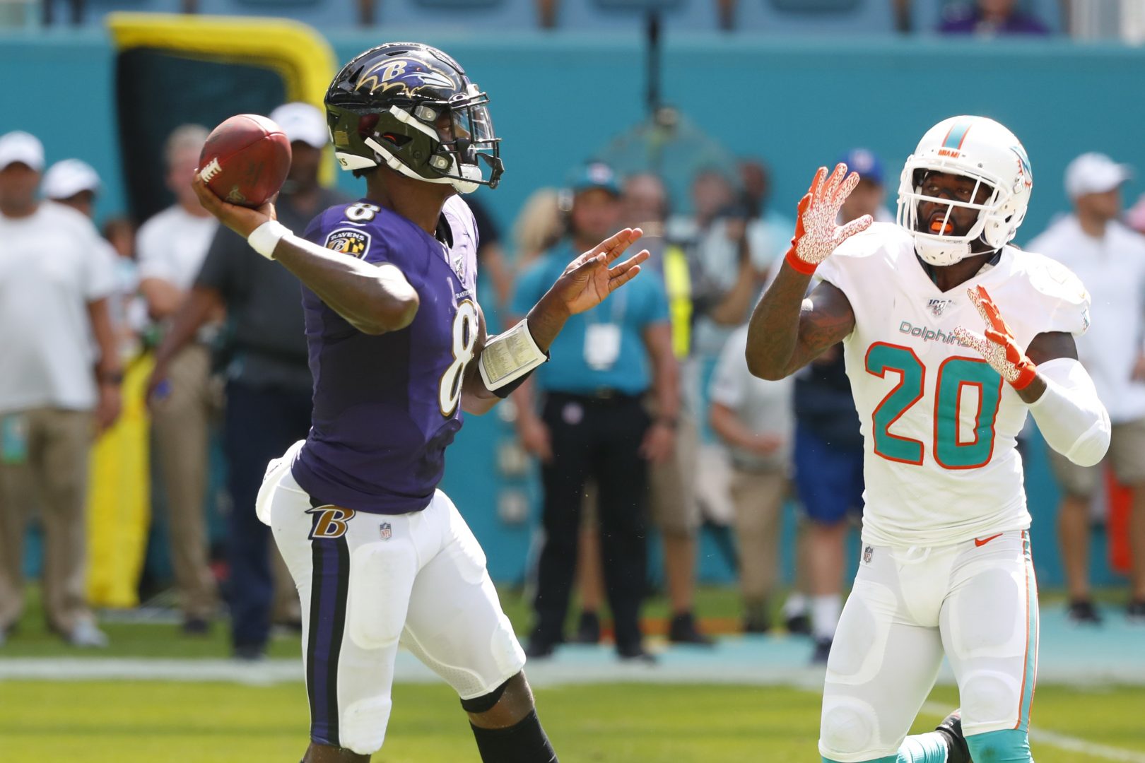Jackson's 5 TD passes help Ravens drub Dolphins 59-10