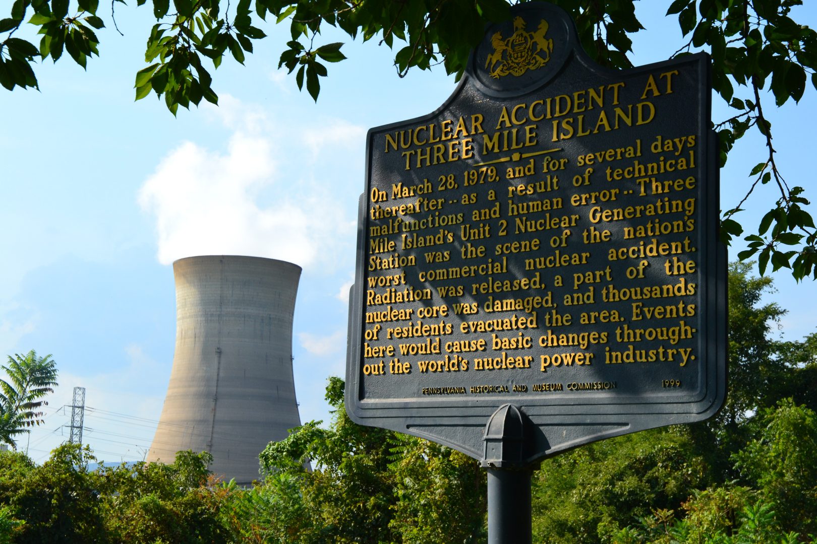 Three Mile Island nuclear power plant, which closed Sept. 20, 2019.