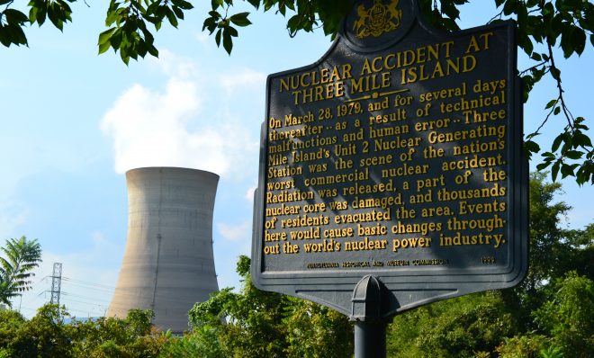 Three Mile Island nuclear power plant, which closed Sept. 20, 2019.