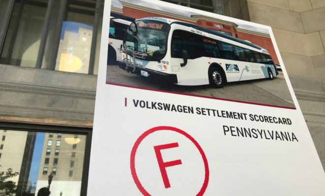 A new report from PennEnvironment Research and Policy Center and PennPIRG Education Fund fails Pennsylvania for its use of money from a 2017 federal settlement with Volkswagen over that company’s emissions cheating.