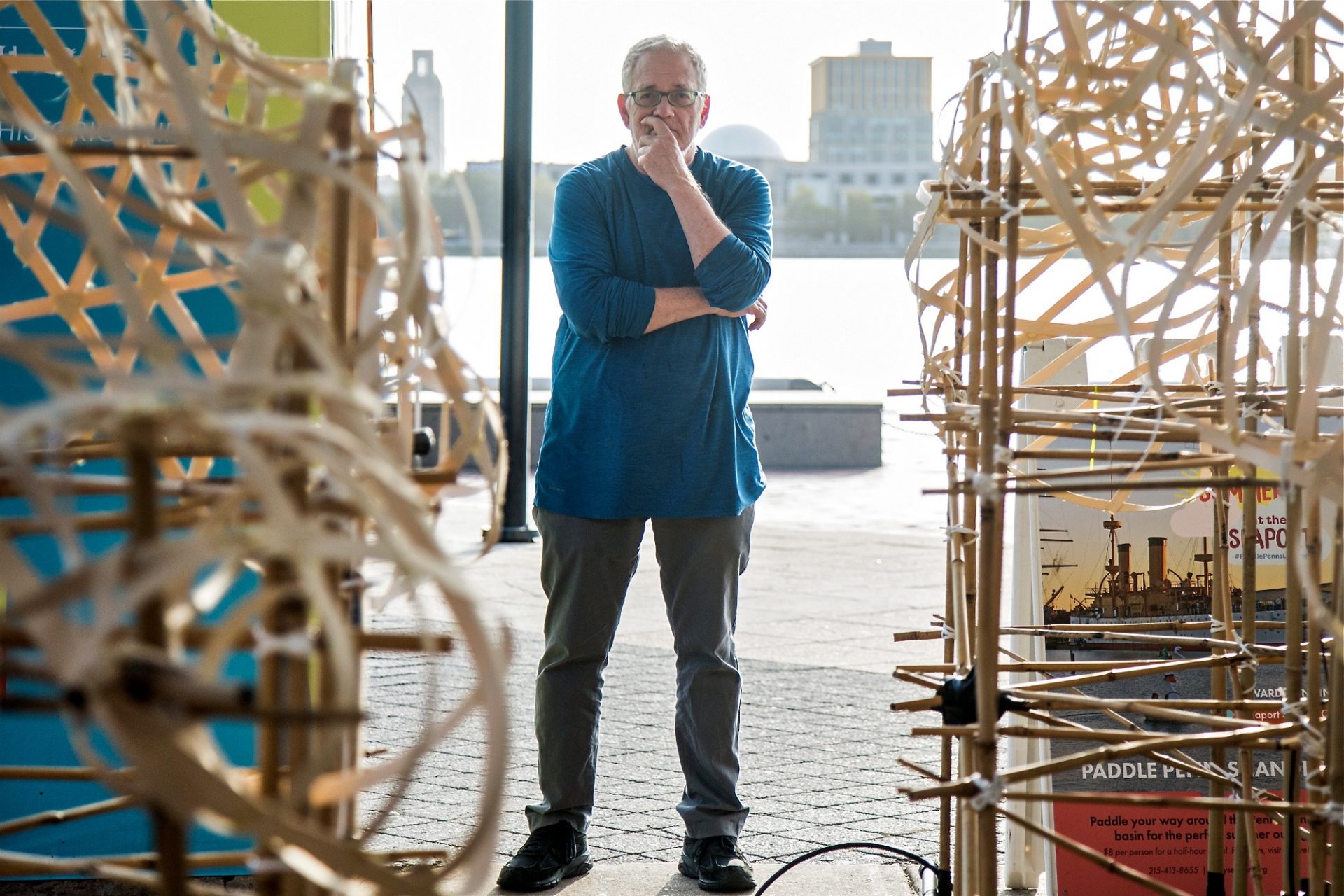 After a 34-year hiatus from showing his work in Philadelphia, Stephen Talasnik has come back for the art exhibit FLOW, a sculpture exhibit on the Delaware River in partnership with the Independence Seaport Museum and Philadelphia Sculptors.