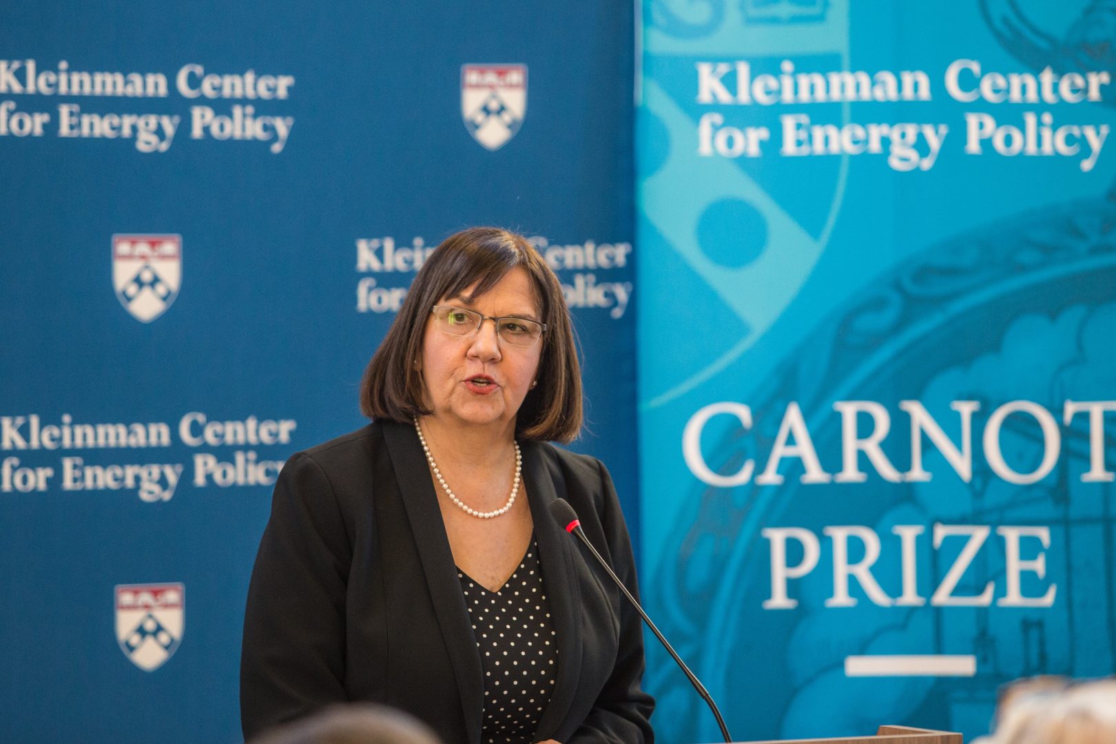 Cheryl LaFleur, former commissioner at the Federal Energy Regulatory Commission, received the Carnot Prize for distinguished contributions to energy policy from the Kleinman Center for Energy Policy at the University of Pennsylvania.
