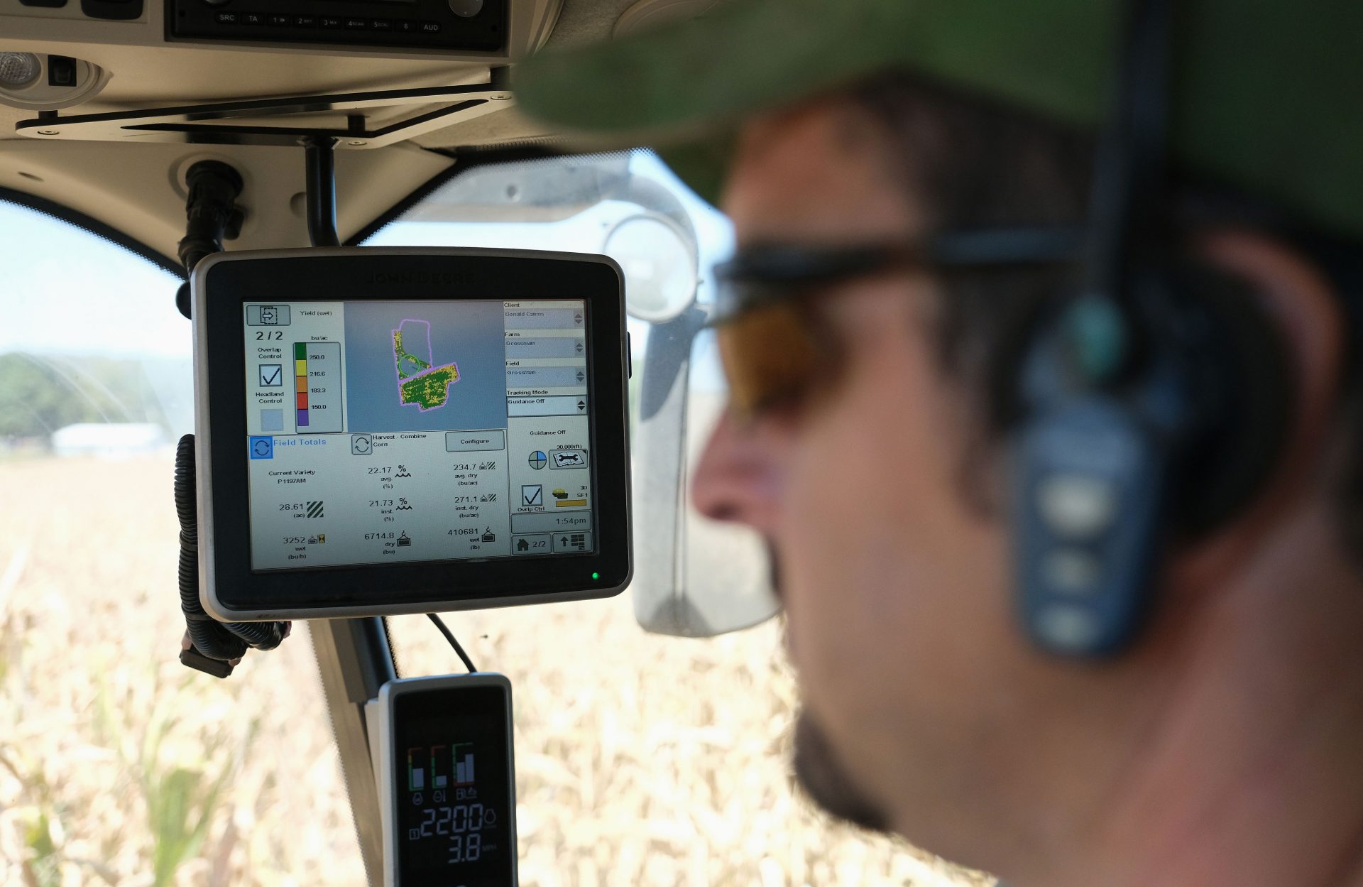 Derrick Weaver, of New Holland, drives a combine to harvest corn Sept. 25, 2019, at Cairns Family Farm in Sadsbury Township, Pennsylvania.