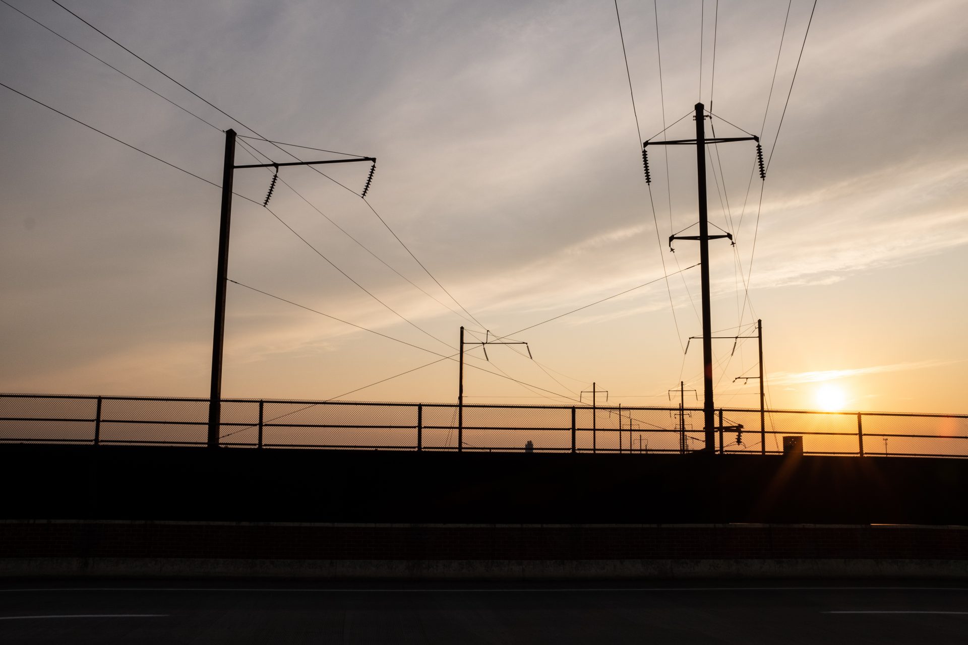 Power lines stretch over Lancaster in this Aug. 5, 2019, photo.