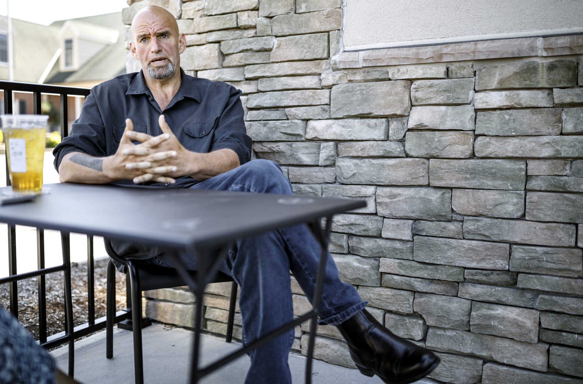 Lt. Gov. John Fetterman. While being interviewed at a Starbucks in York, September 18, 2019. 