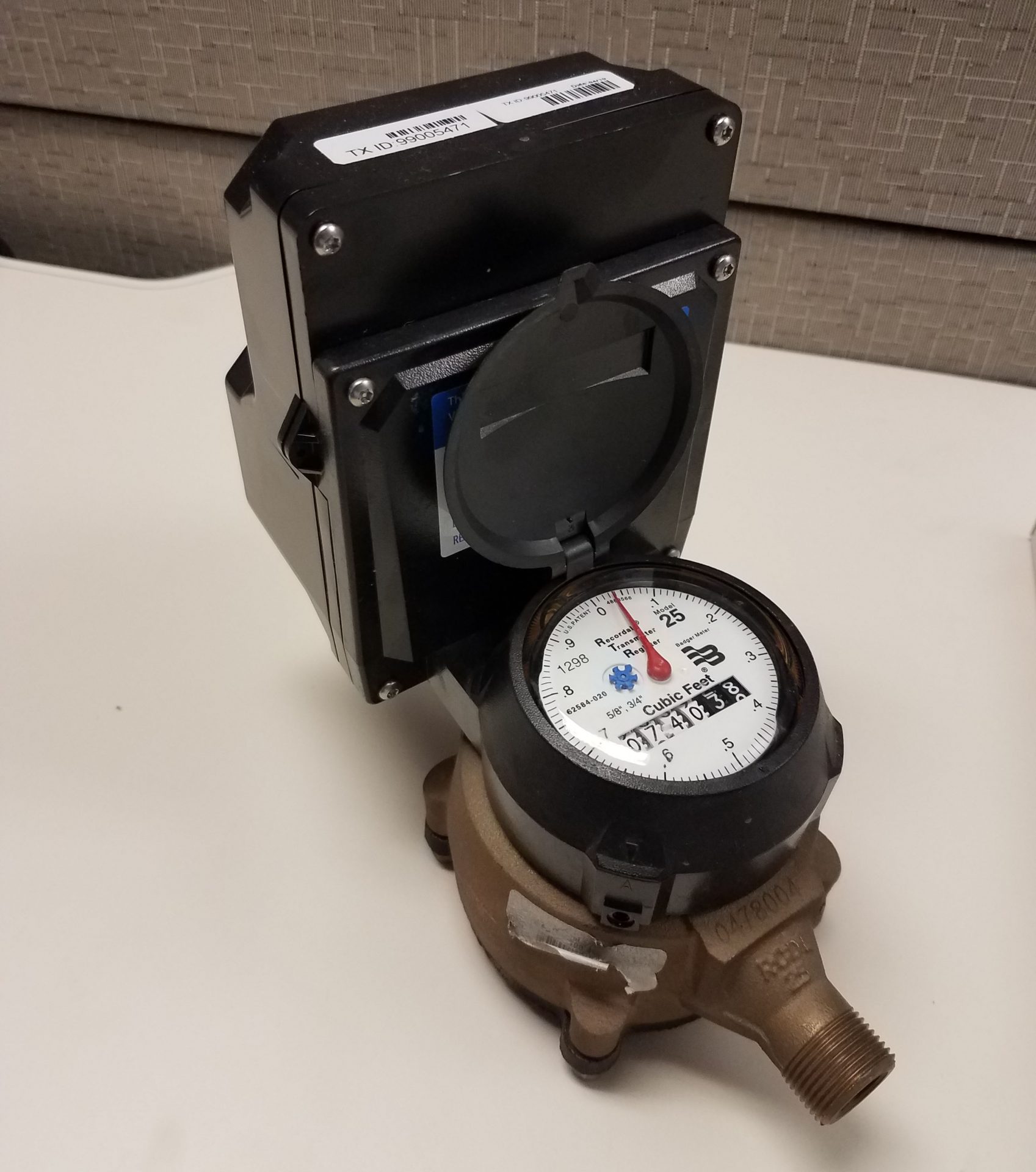 The Philadelphia Water Department will be checking for lead pipes when installing newly upgraded meters, like the one pictured here. 