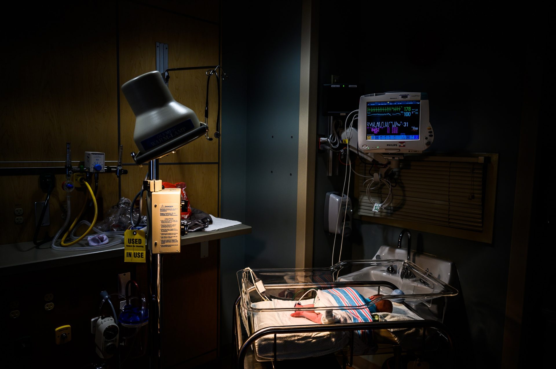 An infant born dependent on opioiods receives care at a neonatal intensive care unit in Charleston, West Virginia. Costs associated with treating such infants reached close $1 billion in 2018.
