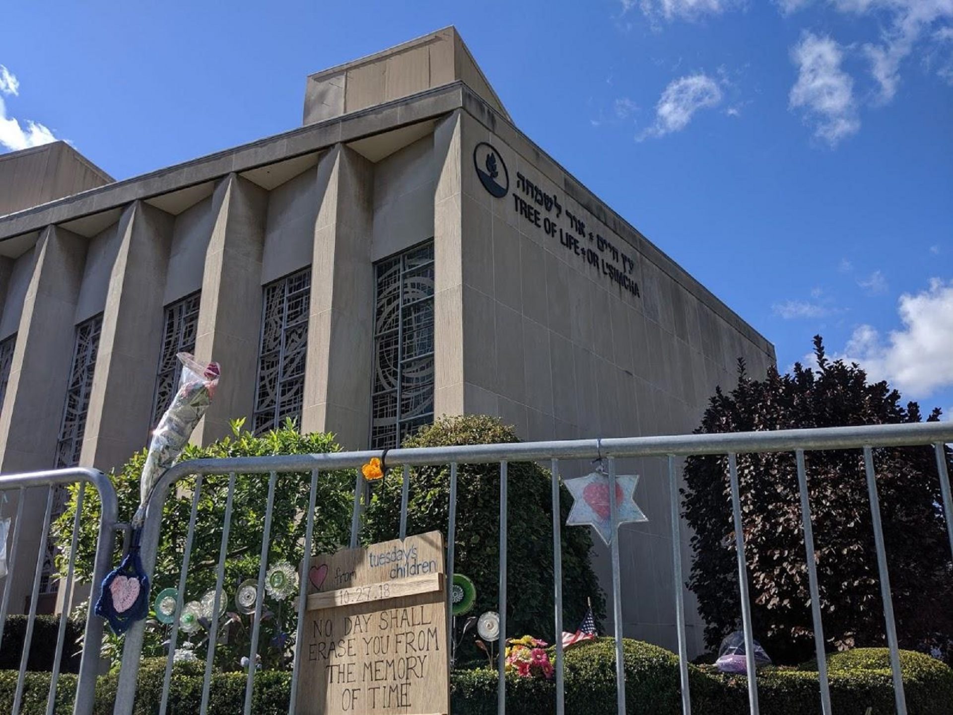 The Tree of Life synagogue has been closed since the shooting last year.