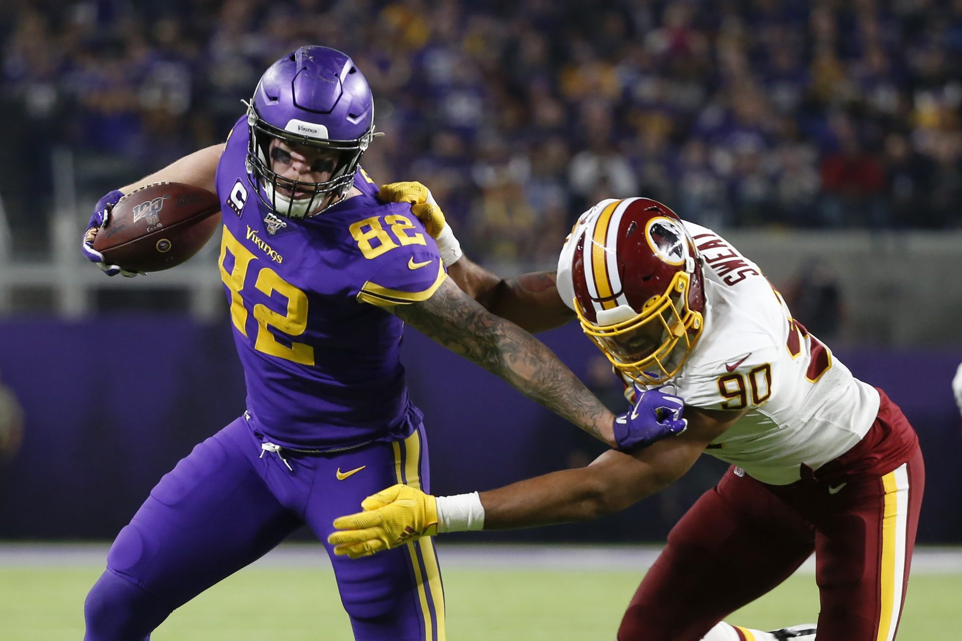Cook Vikings Wear Down Redskins 19 9 For 4th Straight Win Witf