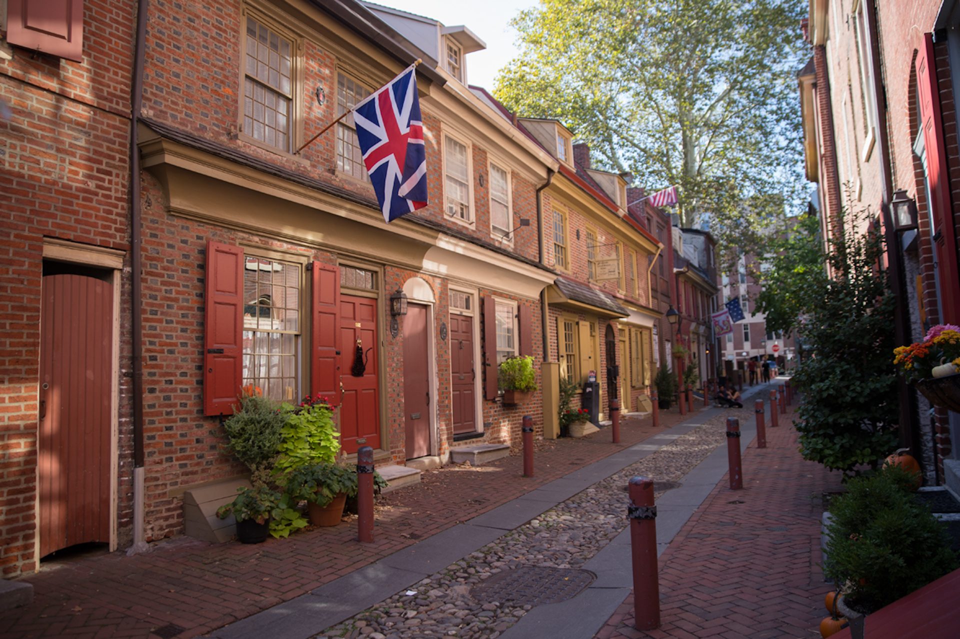 Elfreth’s Alley in Philadelphia’s Old City neighborhood is a National Historic Landmark and known as “Our nation’s oldest residential street.”