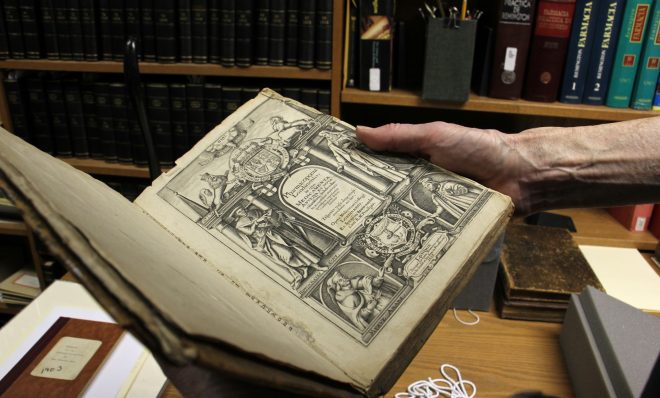 A rare first edition of the Pharmacopoeia Londinensis from 1618 is among the artifacts held by the University of the Sciences in Philadelphia.