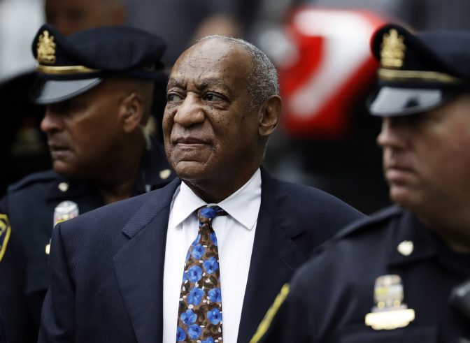 Bill Cosby arrives for his sentencing hearing at the Montgomery County Courthouse, Monday, Sept. 24, 2018, in Norristown, Pa.