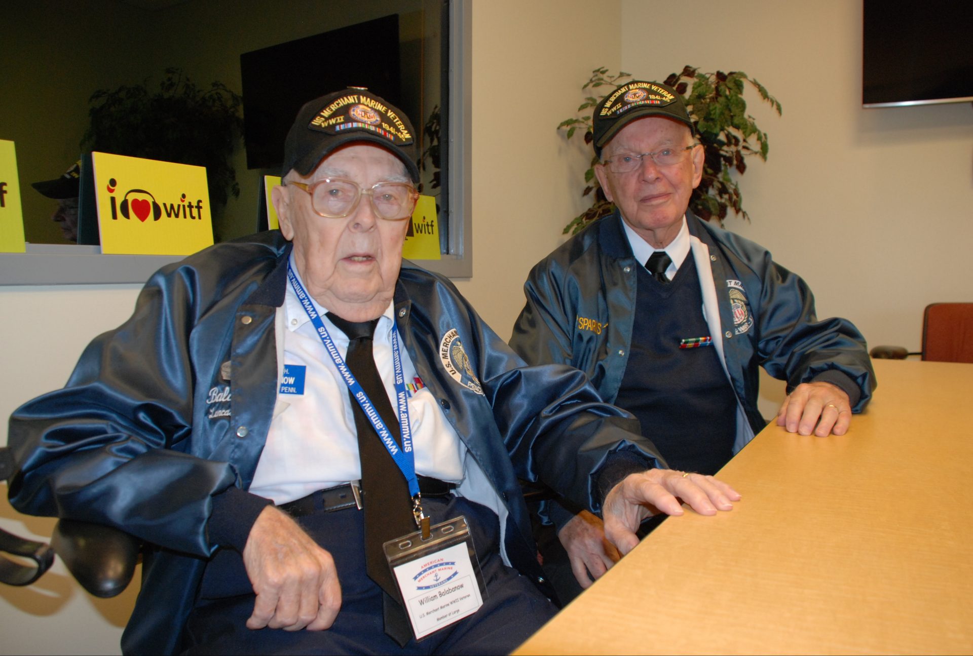 Merchant Mariners Bill Balabanow and Bill Kelley