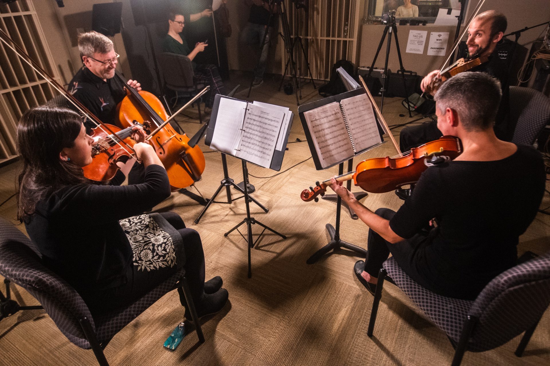 Sempre Dolce performing in the WITF studio