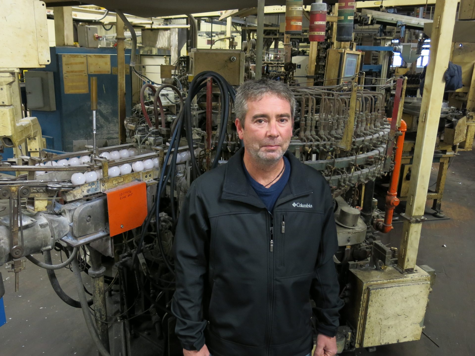 Jeff Anderson worked at the LEDVANCE lightbulb factory in St. Marys for more than 20 years. He is considering a career change to heavy equipment operator.