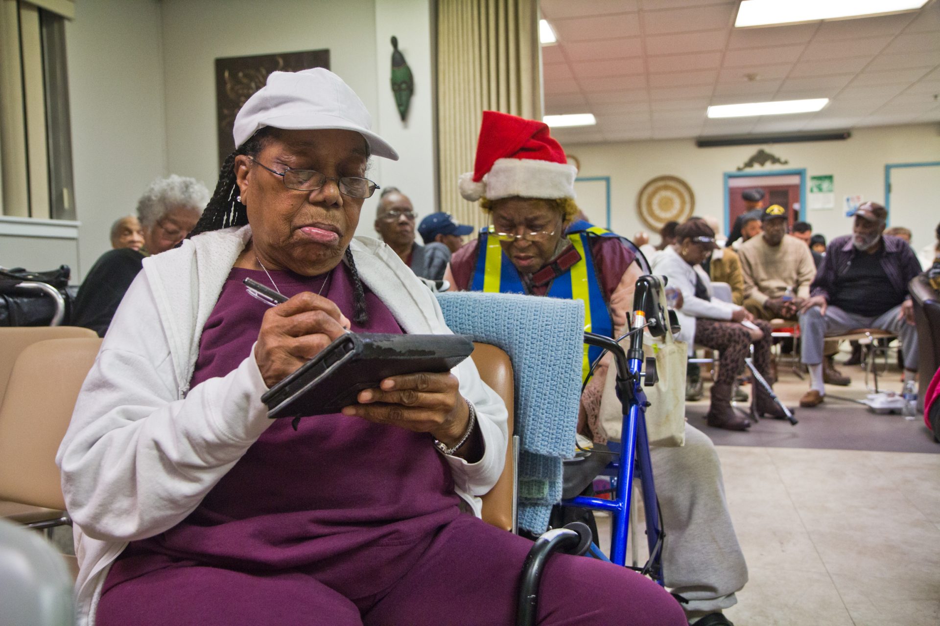 Residents of the 190th district came to a senior housing community room in West Philadelphia to talk about their hopes for the special election in February.