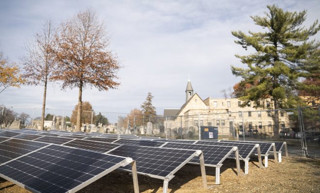 The Monastery of Our Lady of Mt. Carmel in Washington, D.C. is the new host of a 151 kW community solar garden. The panels will provide roughly 50 nearby households with green energy.