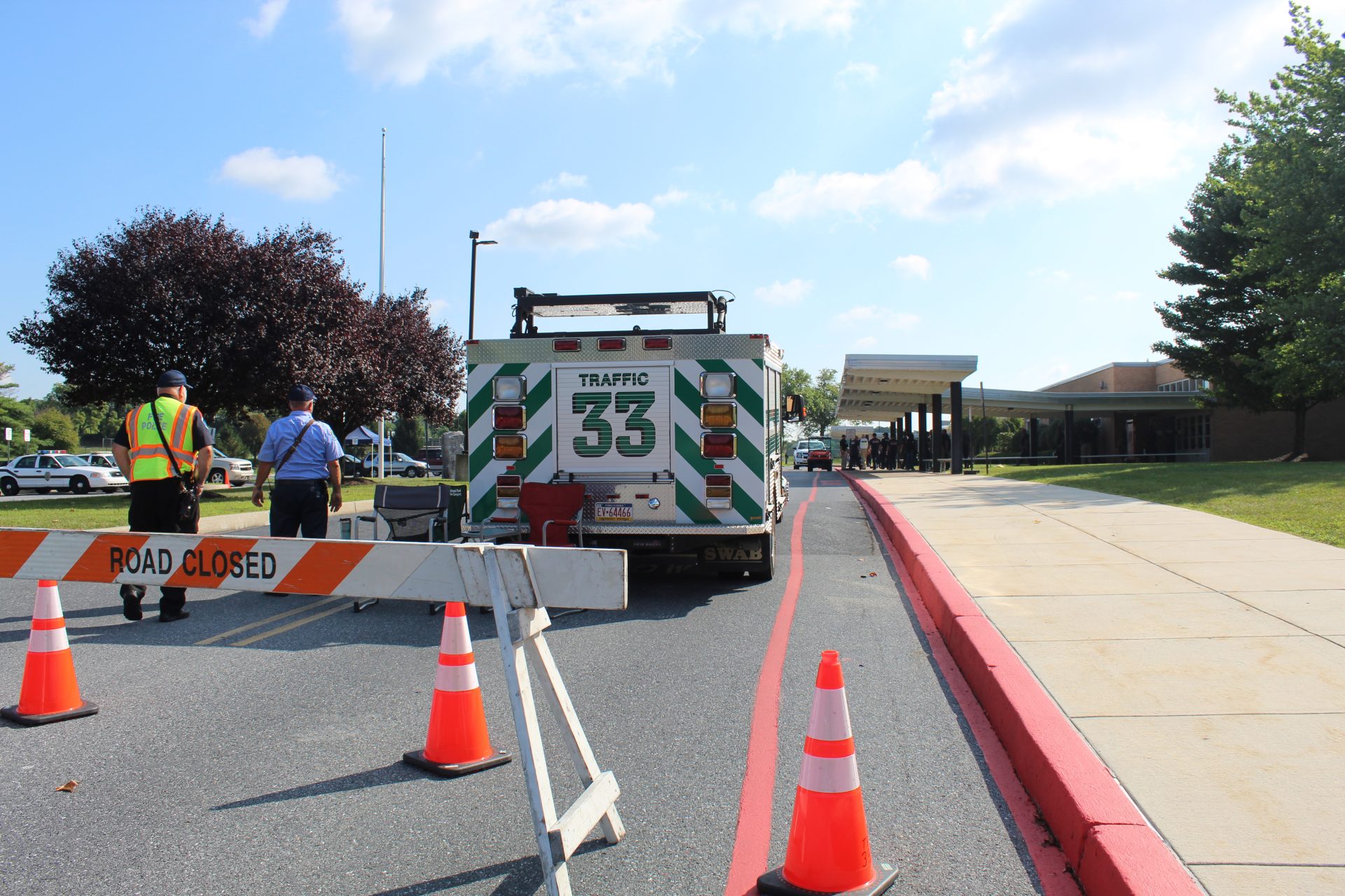 Area responders worked together at Central Dauphin East High School during an active shooter drill simulation.