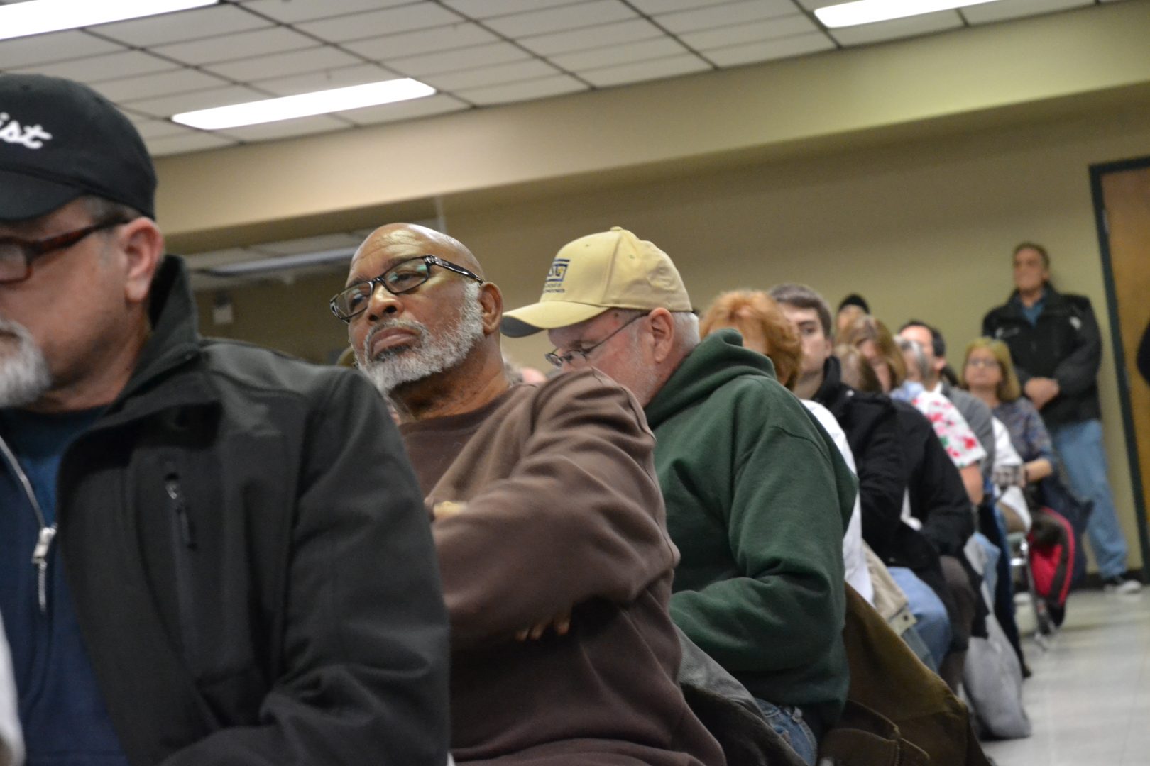 People listen to public comment at a Swatara Township meeting Wed., Dec. 18, 2019.