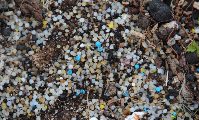 Nurdles on Ferrycraigs Beach on the Firth of Forth, Scotland. Environmentalists fear nurdle pollution in Pennsylvania will increase with Shell's new ethane cracker in southwestern Pa.