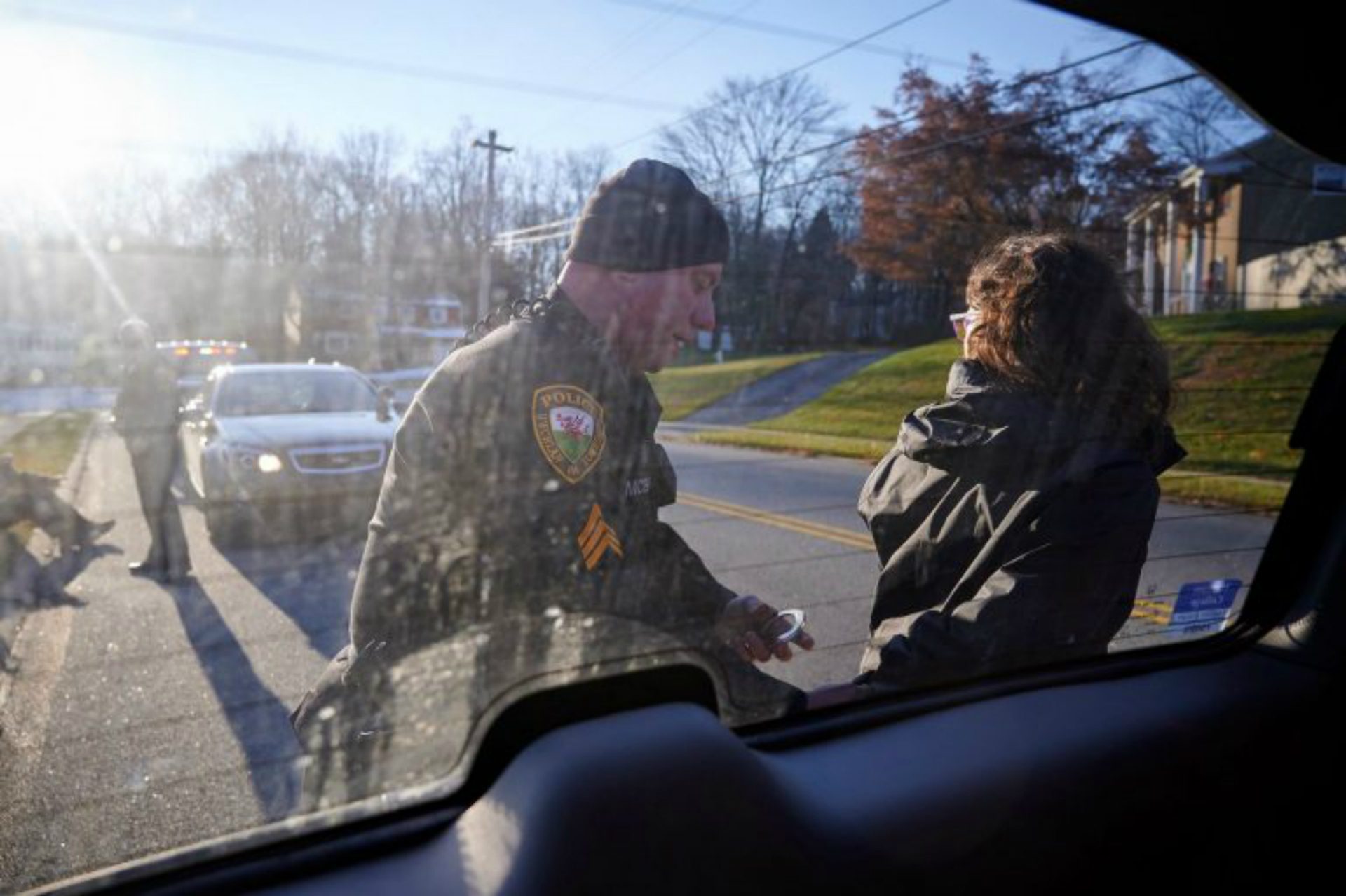 Malinda Clatterbuck is arrested by Uwchlan Township police. 