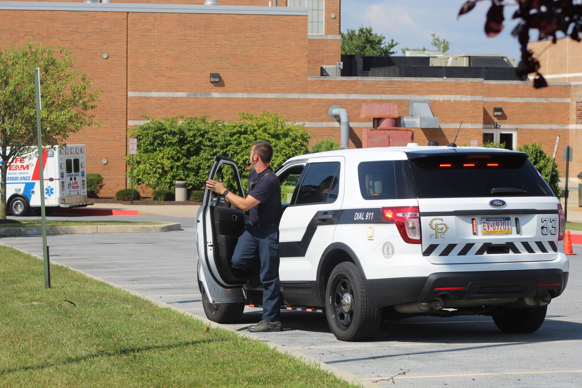 Area responders worked together at Central Dauphin East High School during an active shooter drill simulation.