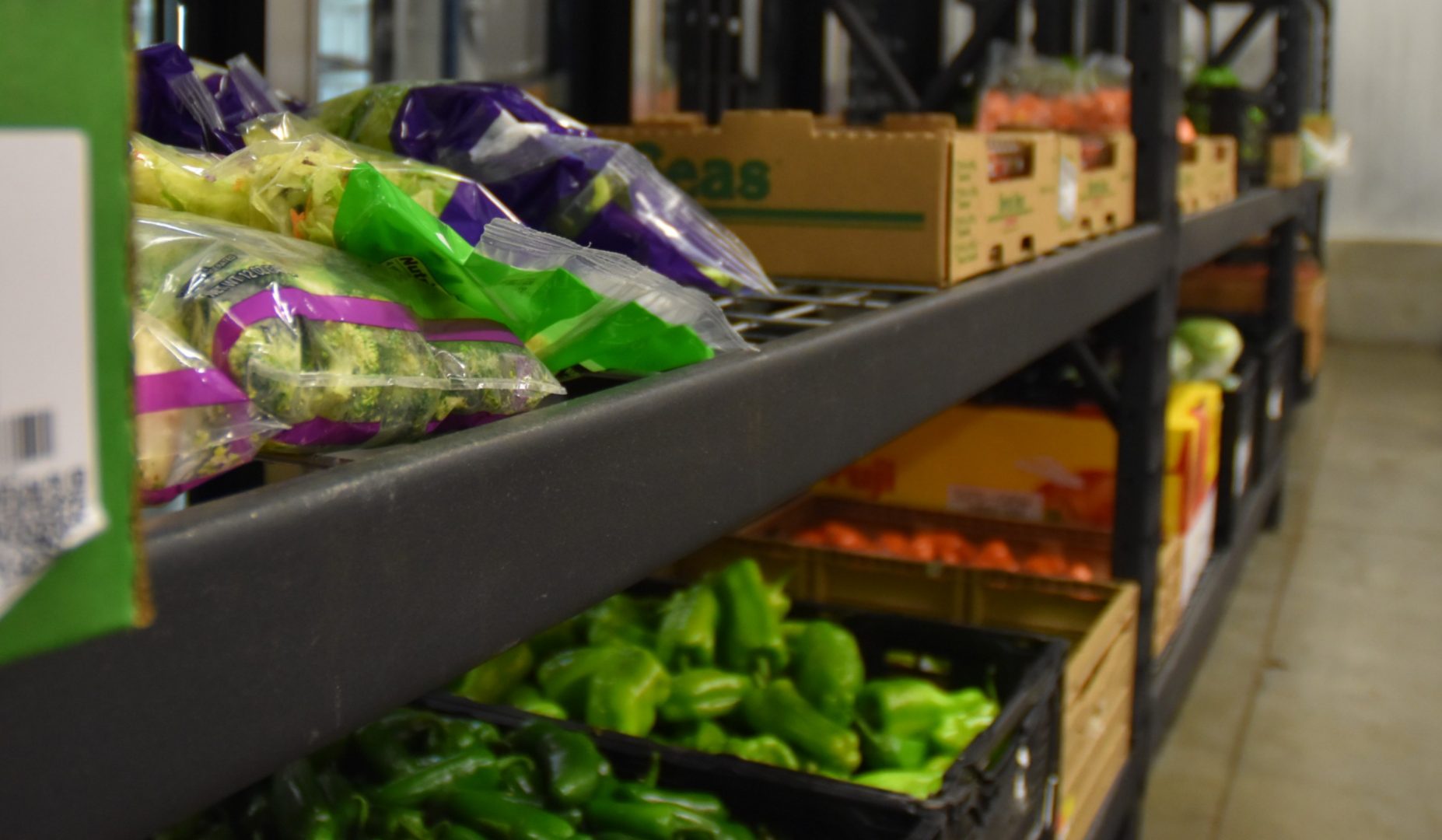 Vegetables are shown in a cooler at the Central Pennsylvania Food Bank in Harrisburg, Pennsylvania, Dec. 3, 2019. 