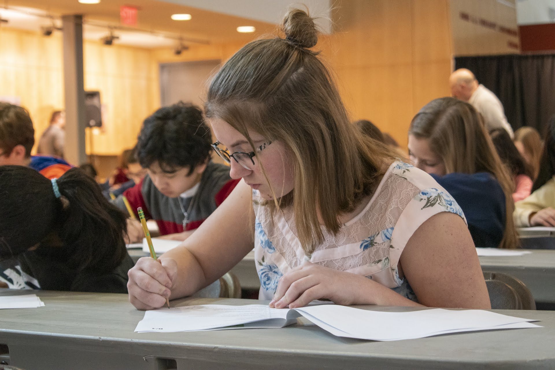 The written portion of WITF’s Central PA Spelling Bee was held at WITF on January 19, 2020, and consisted of 50 spelling words and 50 vocabulary words.