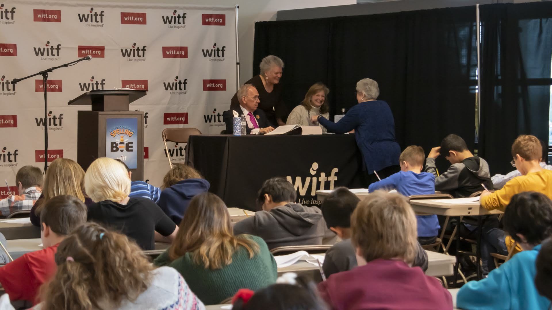 The written portion of WITF’s Central PA Spelling Bee was held at WITF on January 19, 2020, and consisted of 50 spelling words and 50 vocabulary words.