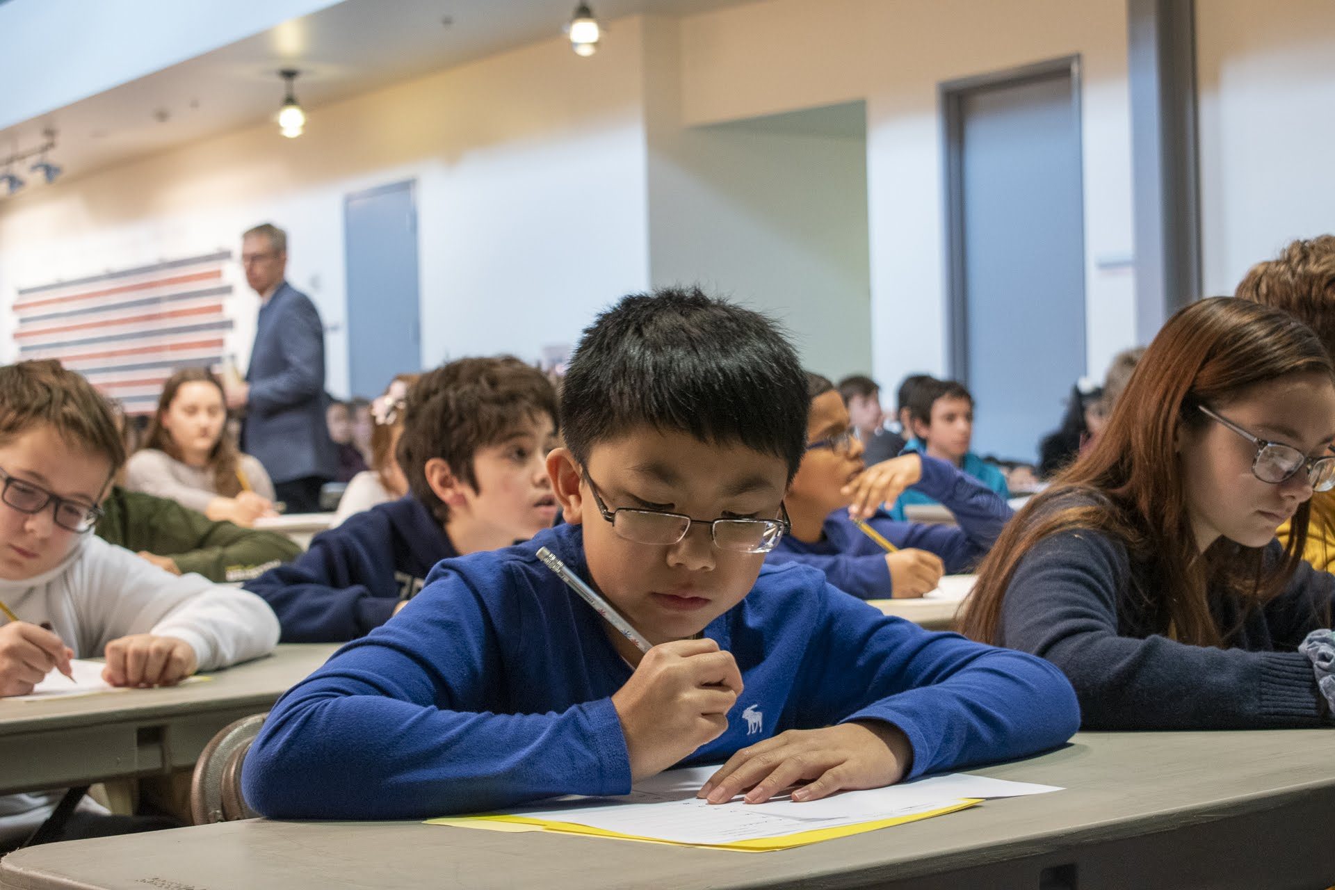 The written portion of WITF’s Central PA Spelling Bee was held at WITF on January 19, 2020, and consisted of 50 spelling words and 50 vocabulary words.