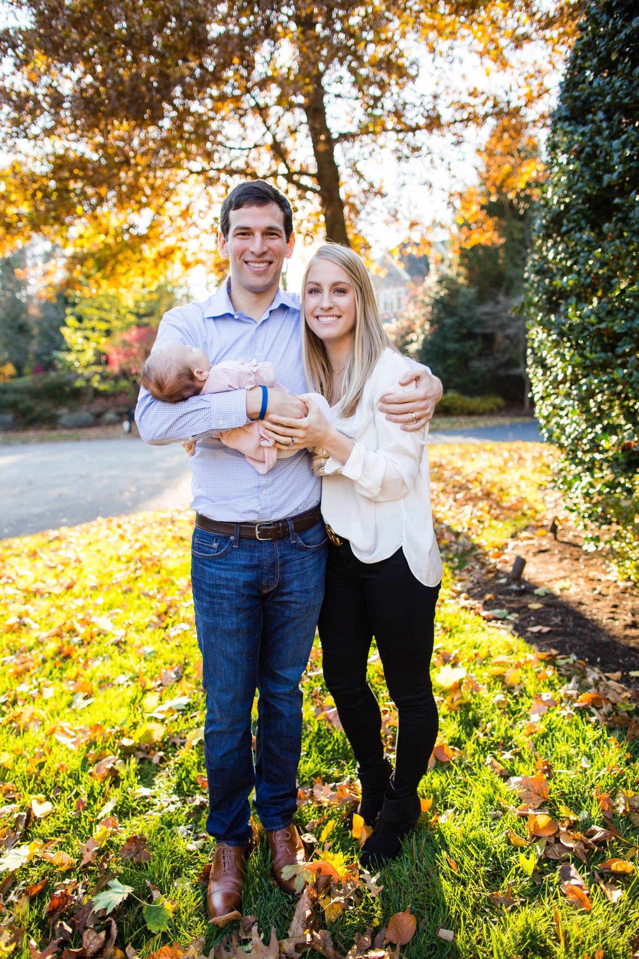 Fajgenbaum with his wife Caitlin, and their newborn daughter, Amelia.